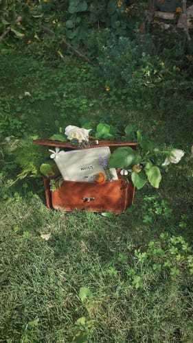 Customer photo review of Women's Perforated Messenger Bag