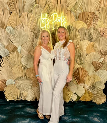 Customer photo review of Vanna Crochet Flared Leg Jumpsuit - White