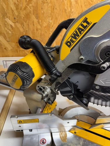 Customer photo review of DeWalt DWS779/780 Sliding Miter Saw Dust Collection