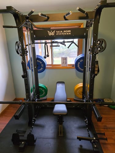 Customer photo review of Major Fitness F22 All-In-One Home Gym Power Rack