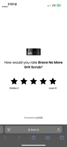 Customer photo review of Brave No More Grit Scrub