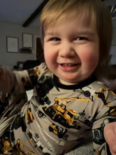 Customer photo review of Work Hard, Play Hard 2 Piece Pajama Set: Core Collection