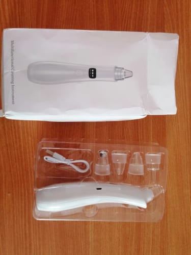 Customer photo review of Electric Blackhead Remover Vacuum Cleaner Black Spots Removal Facial Deep Cleansing Pore Cleaner Machine Face Skin Care Tools