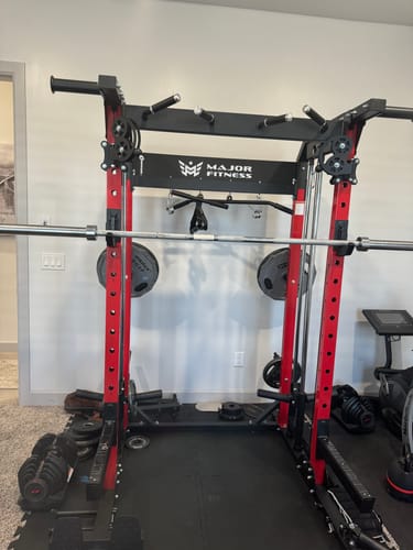 Customer photo review of Major Fitness F22 All-In-One Home Gym Power Rack