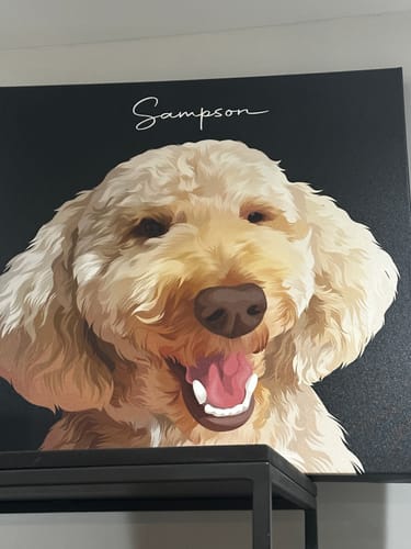 Customer photo review of Pet Art Canvas Wrap