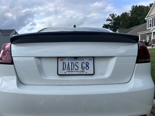 Customer photo review of 2008-09 Pontiac G8 Carbon Fiber Rear Spoiler