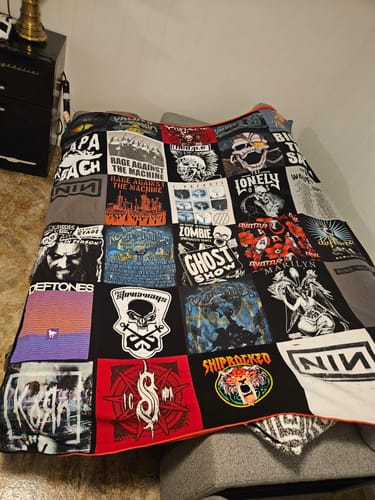 Customer photo review of Project Repat T-Shirt Quilt