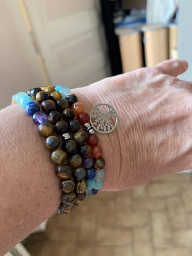Customer photo review of Lebensbaum Tiger Eye - Mala Kette