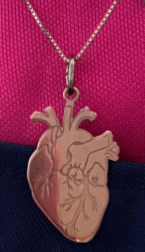 Customer photo review of Collana Cuore Anatomico