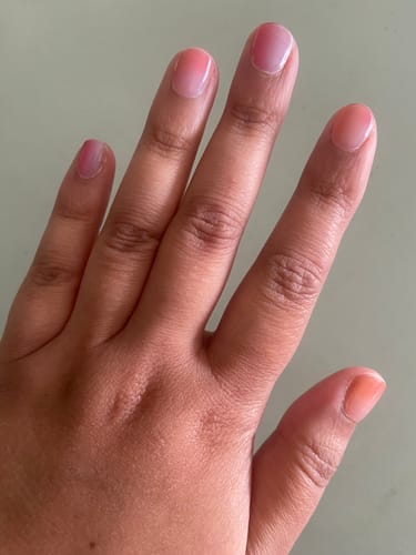 Customer photo review of Pink Lemonade | NO Cure Gel Nail Wraps