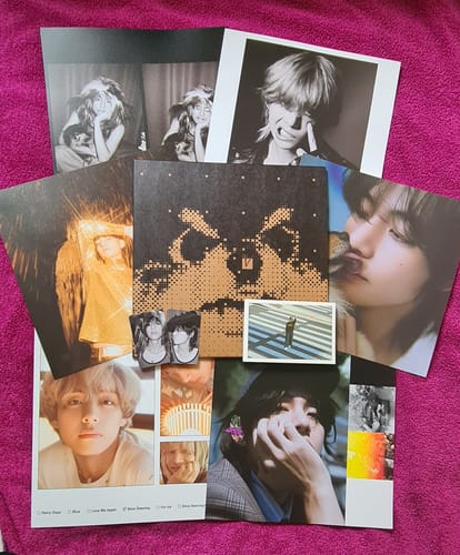 Customer photo review of BTS V - LAYOVER 1ST SOLO ALBUM LP VER