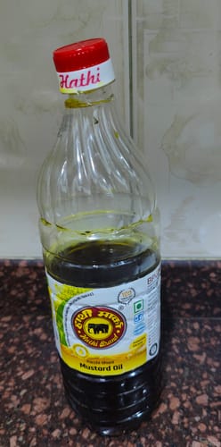 Customer photo review of Elephant Brand Hathi Marka Kacchi Ghani Mustard Oil