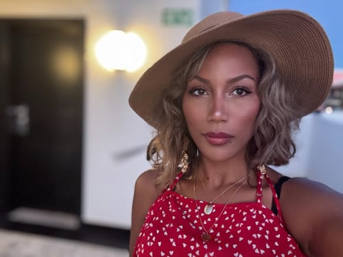 Customer photo review of Remy Human Hair Invisible Wire Extension - Sandy Chocolate