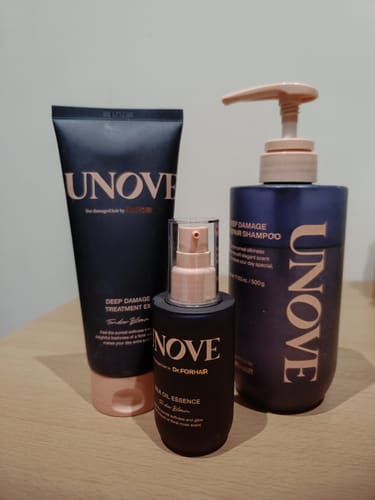 Customer photo review of Unove - Soin réparateur intense EX "Warm petals" - 207/320ml