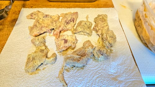 Customer photo review of Schweine-Schaschlik Knoblauch Pfeffer 1kg