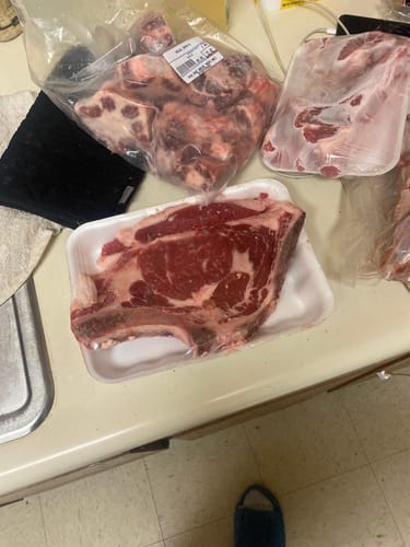 Customer photo review of Halal Beef Ribeye Steak