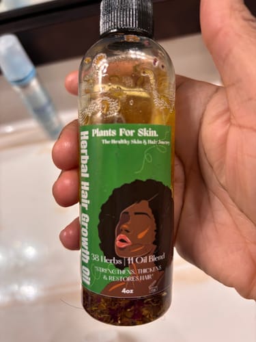 Customer photo review of Herbal Hair/Beard Growth Oil