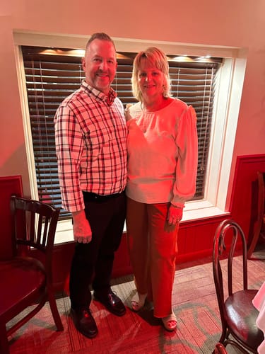 Customer photo review of Ruffle Shoulder Cinched Long Sleeve Blouse