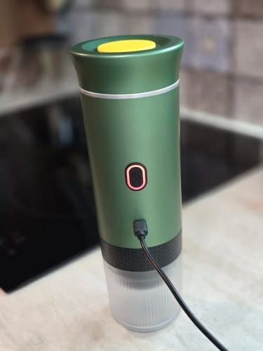 Customer photo review of Wireless Electric Portable Espresso Coffee Machine for Car & Home Camping Coffee Maker 3-in-1 Capsule Powder Travel Coffee Maker