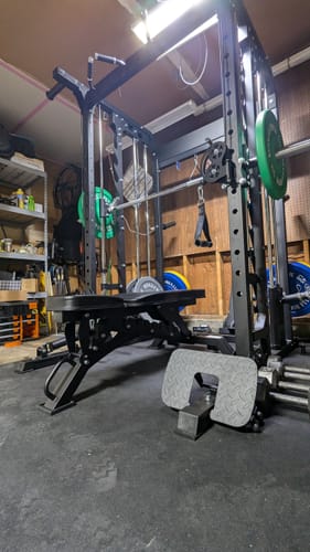 Customer photo review of Major Fitness B52 All-In-One Home Gym Smith Machine