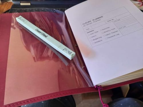Customer photo review of Refillable Notebook Folio Gift