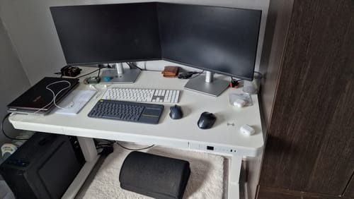 Customer photo review of E-Max Smart Desk Height Adjustable (Wood Top)
