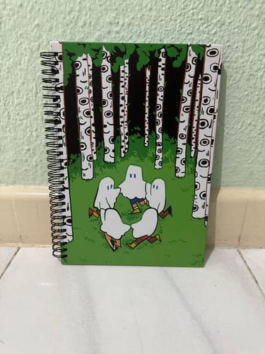 Customer photo review of Forest Circle Ghosts Notebook