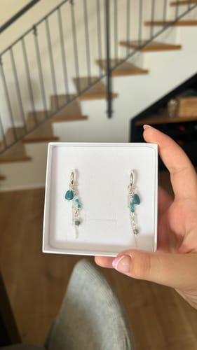 Customer photo review of עגילי אפטייט | Blueberry