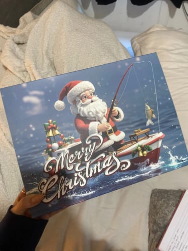 Customer photo review of Fishing Advent Calendar