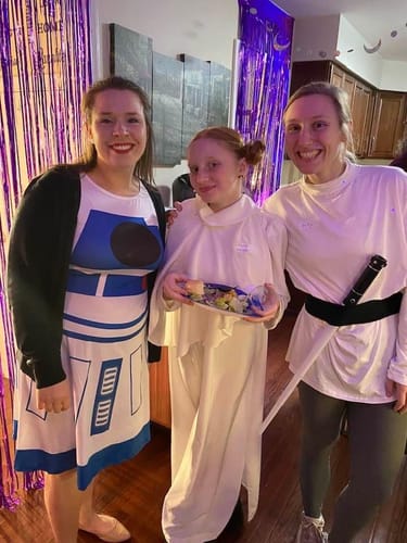 Customer photo review of Murder at the End of the Universe - Star Trek Themed Murder Mystery Game Kit