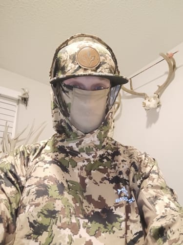 Customer photo review of Men's Lightweight UPF 50+ Camo Hunting Gloves HG05