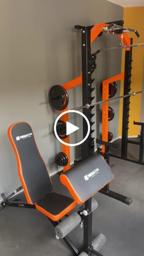 Customer video review of Estação De Musculação Mega Rack Monocross Com Polia Móvel Flutuante 82Kg