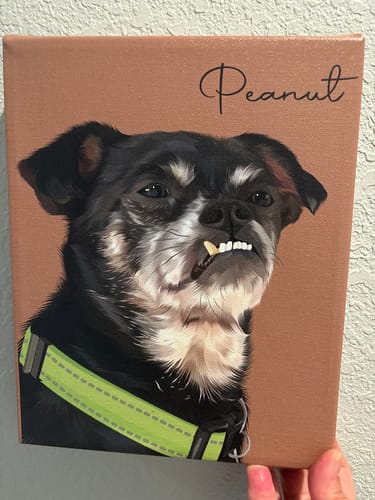 Customer photo review of Pet Art Canvas Wrap