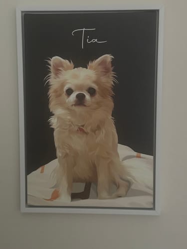Customer photo review of Pet Art Canvas Wrap