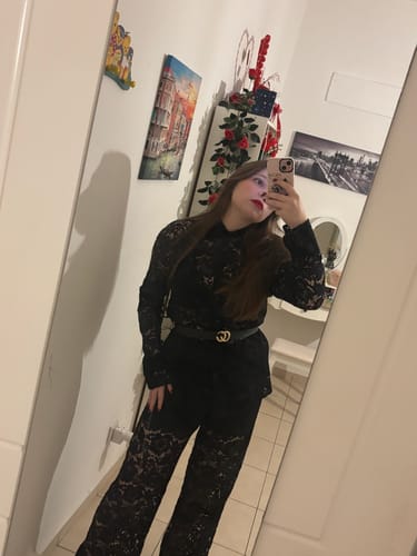 Customer photo review of Σετ Δαντέλα Πουκάμισο και Παντελόνι