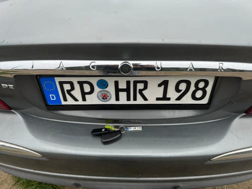 Customer photo review of Kennzeichen Schlüsselanhänger Mini Nummernschild Metall