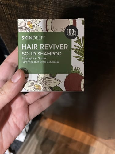 Customer photo review of HAIR REVIVER - Rice Protein Solid Shampoo