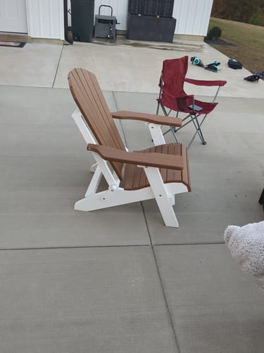 Customer photo review of Set of 6 - King-Size Folding Adirondack Chairs