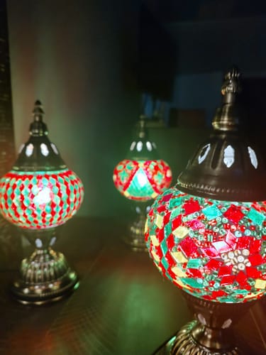 Customer photo review of Wholesale DIY Turkish Mosaic Lamp Kit | Table Lamp | 12 kits