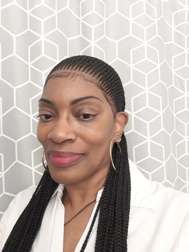 Customer photo review of Feedin Braid Wig - Aisha cornrow
