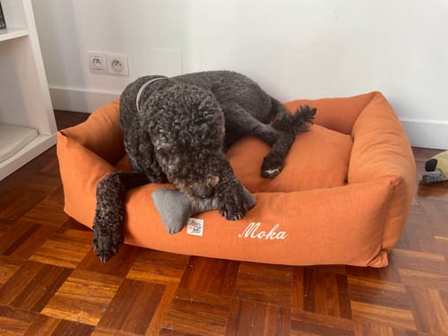 Customer photo review of Divanetto Mattias Caramello (Soft Touch)