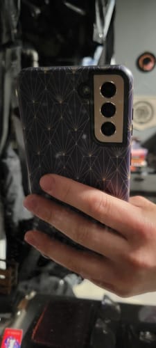 Customer photo review of Showcase Art Deco Phone Case - Blue