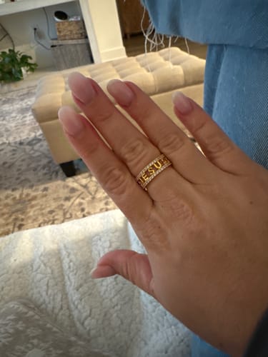 Customer photo review of Trinity Cross Ring
