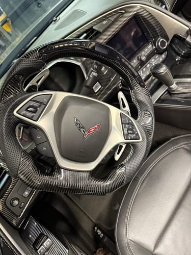 Shawn H. review of Corvette C7 Carbon Fiber Steering Wheel image 1 out of 1