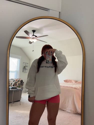 Customer photo review of Powered By Faith Hoodie