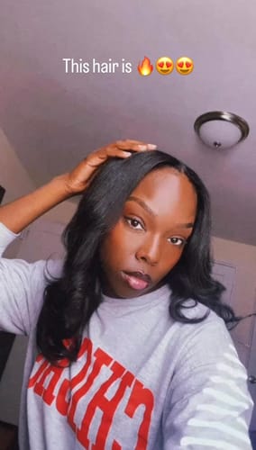 Customer photo review of Raw Indian Wavy Hair