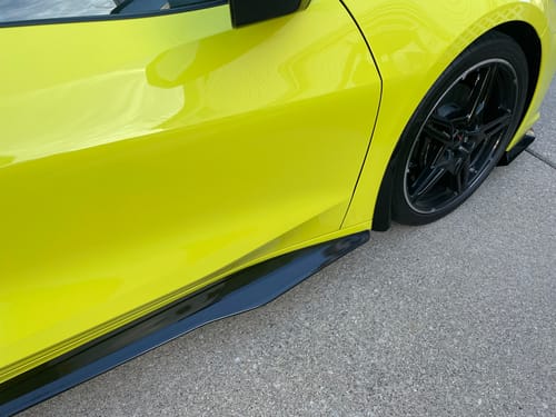Darlene G. review of Chevrolet Corvette C8 Z06 Package Front Lip Splitter & Side Skirts image 1 out of 3