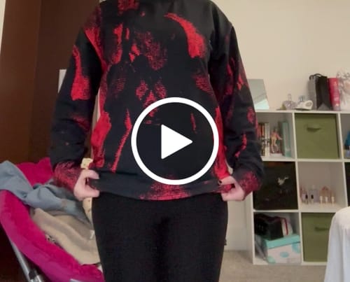 Customer video review of I miss me Red® Unisex Sweatshirt (7 pieces for sale)
