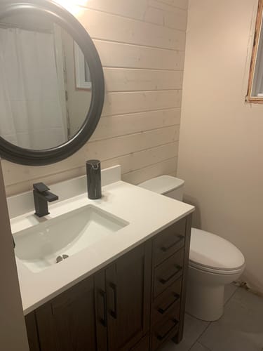 Customer photo review of KODAEN- F11123 Single Handle, Matt Black Bathroom Faucet