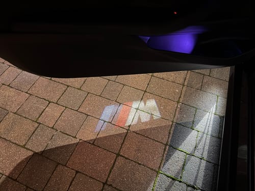 Customer photo review of BMW G SERIES DOOR LIGHTS